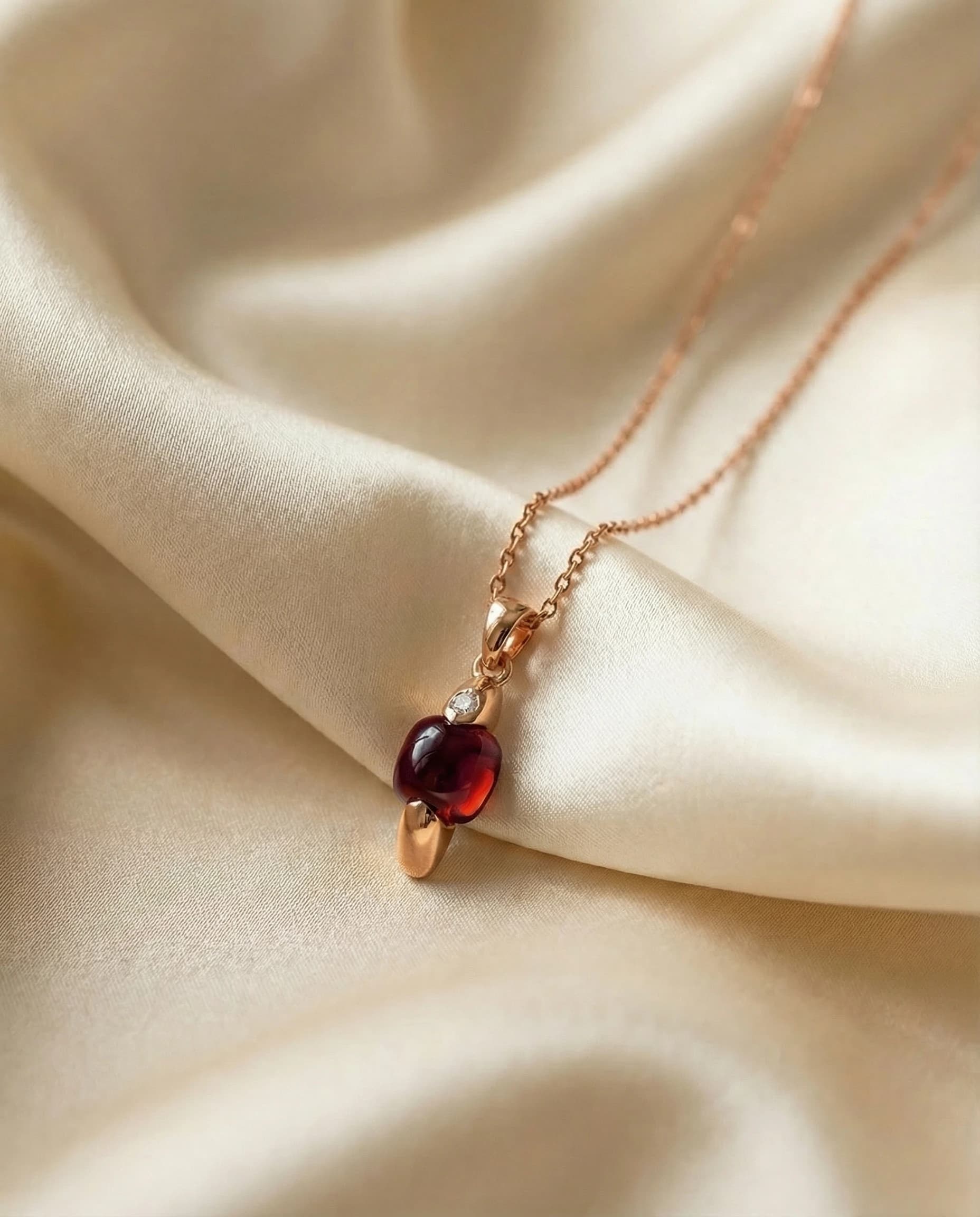 Collar Gemma - Rojo, Rosado