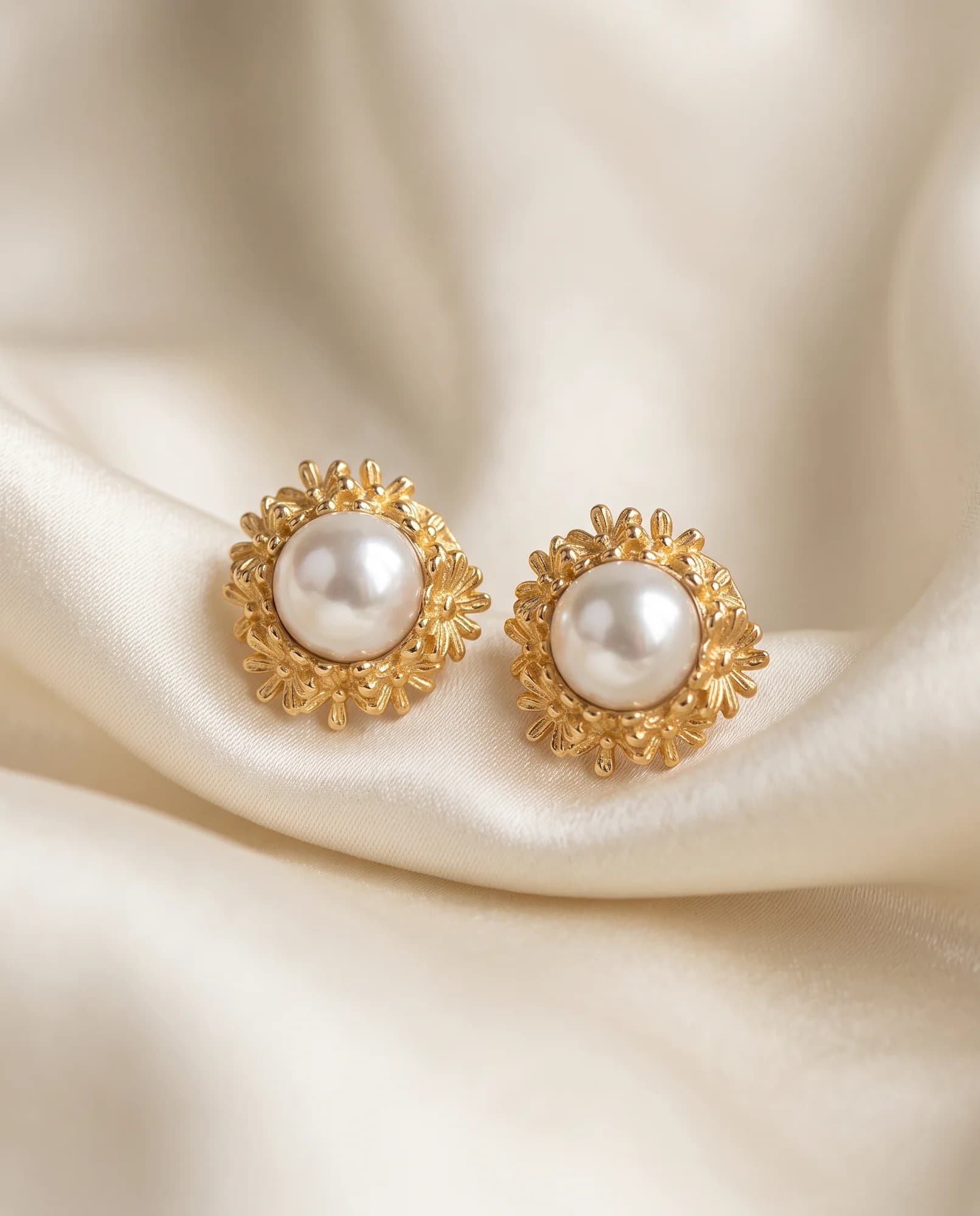 Pendientes Margarita Mini, Dorado